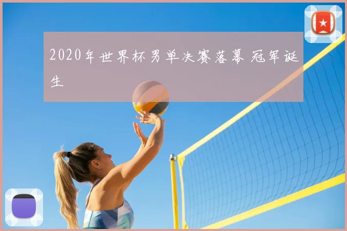 2020年世界杯男单决赛落幕 冠军诞生